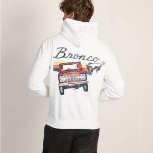 White Graphic Ford Bronco Hoodie